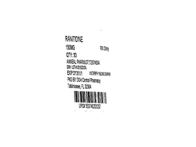 Label Image 150mg Tablet (Ranitidine 150mg(amneal))